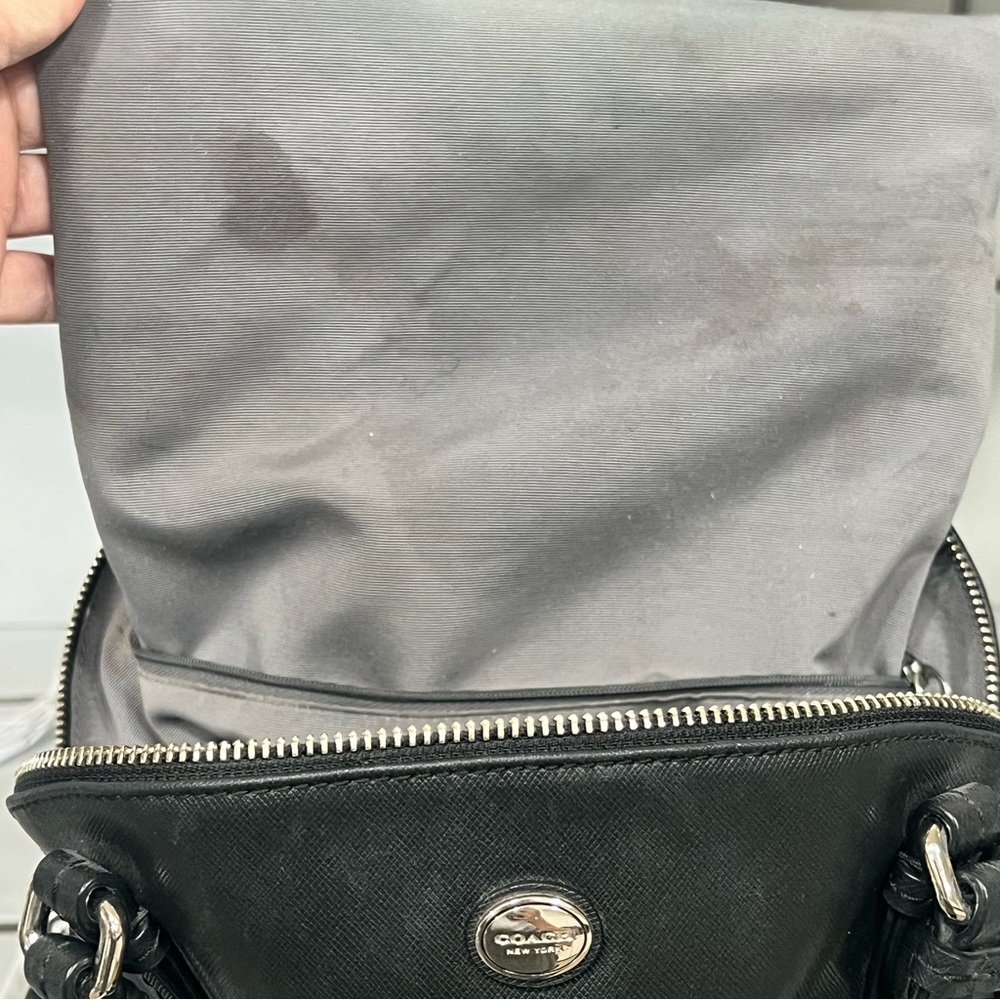 Coach PEYTON H1481 F31408 LEATHER LARGE DOMED SATCHEL-Vintage - Picture 14 of 16
